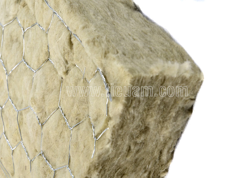 rockwool roll, stone wool roll, rockwool blanket with wire mesh